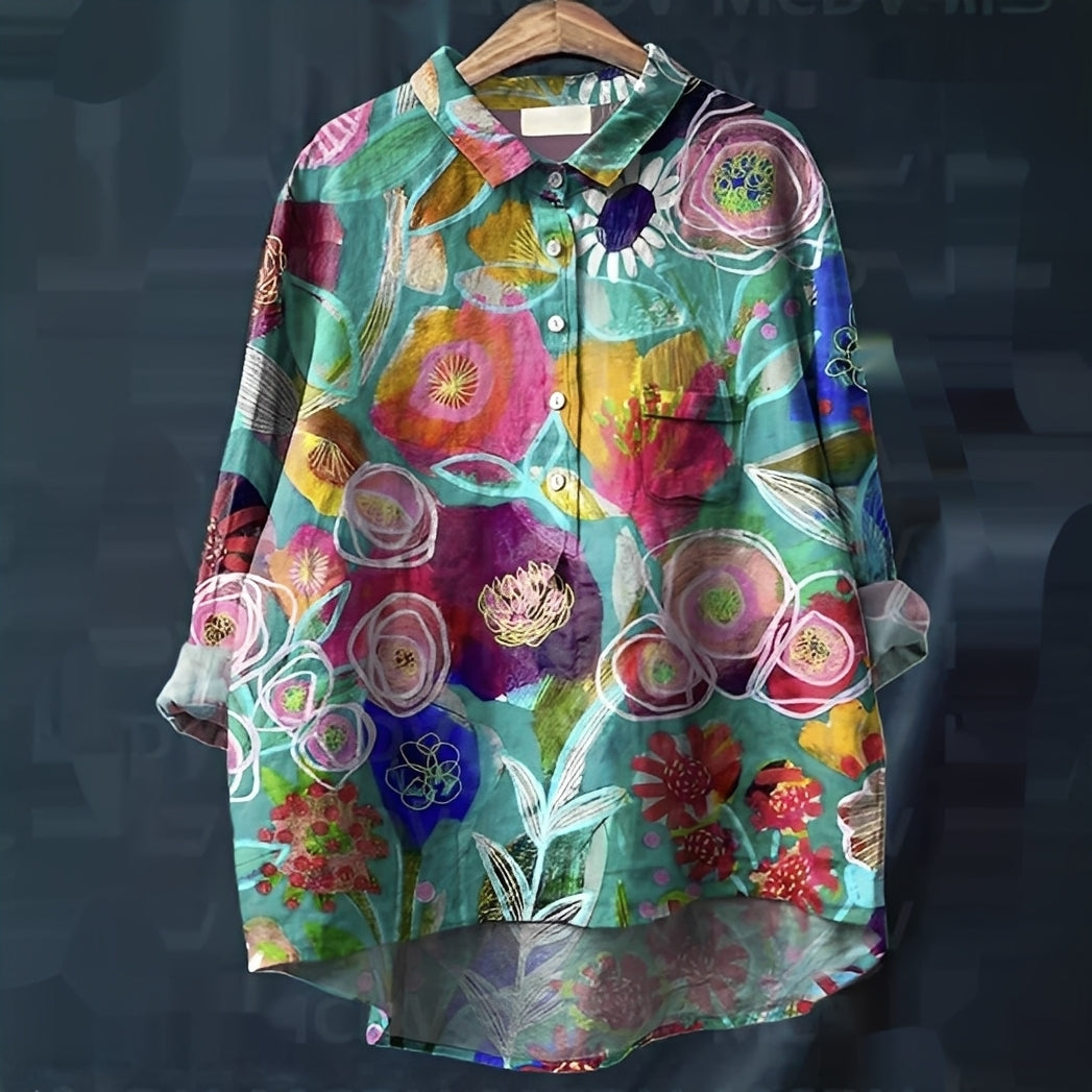 Garance - Klassische Damenbluse mit langen Ärmeln