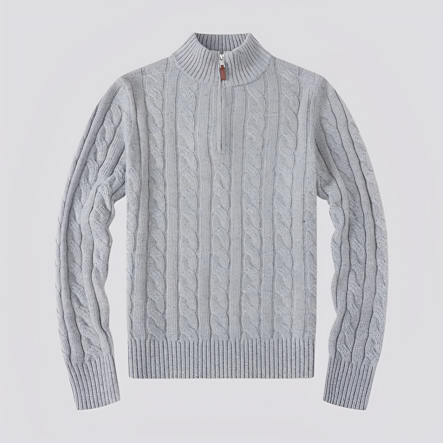 Jasper - Modischer Herrenpullover mit halbem Reißverschluss