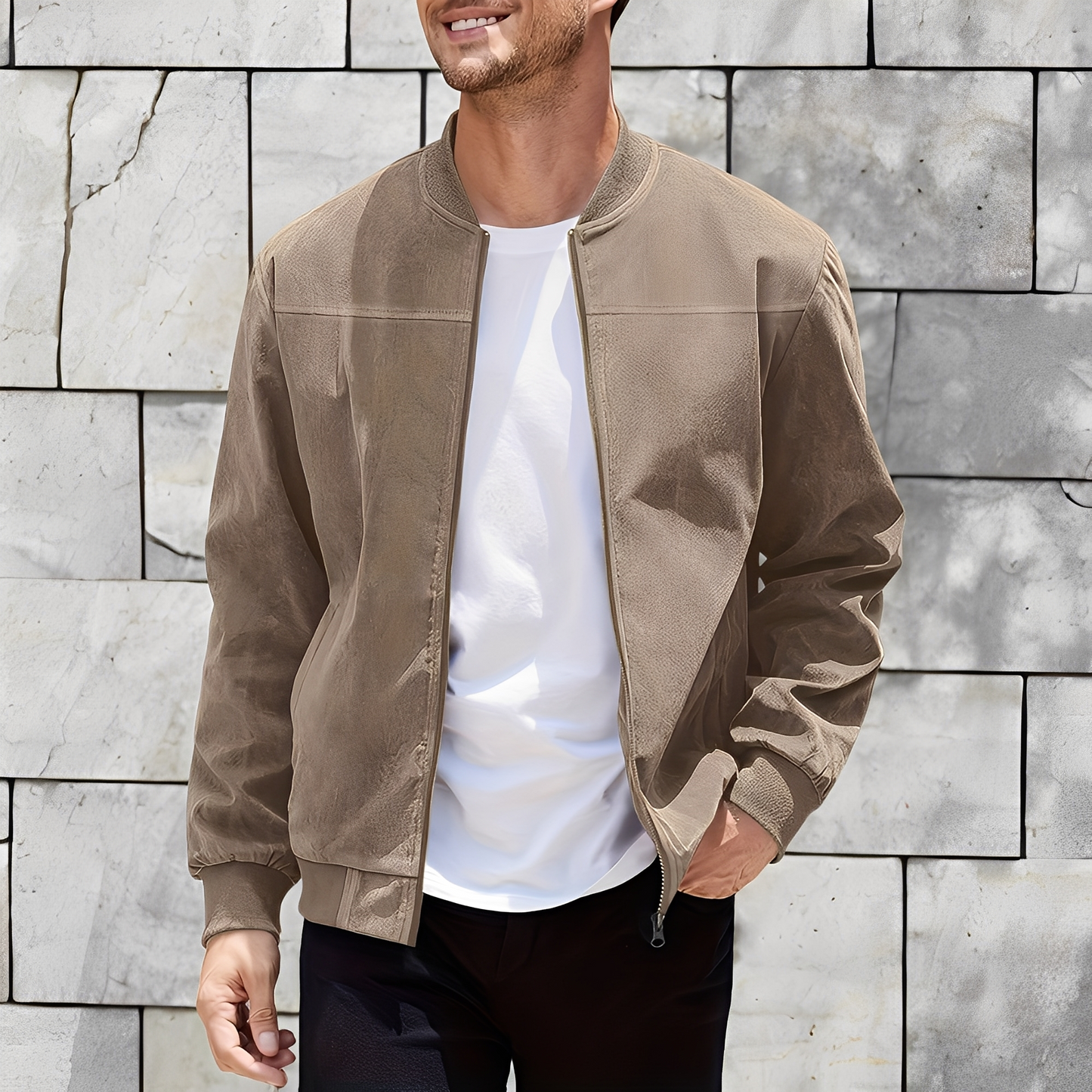 Easton - Klassische, stilvolle Herren-Lederjacke