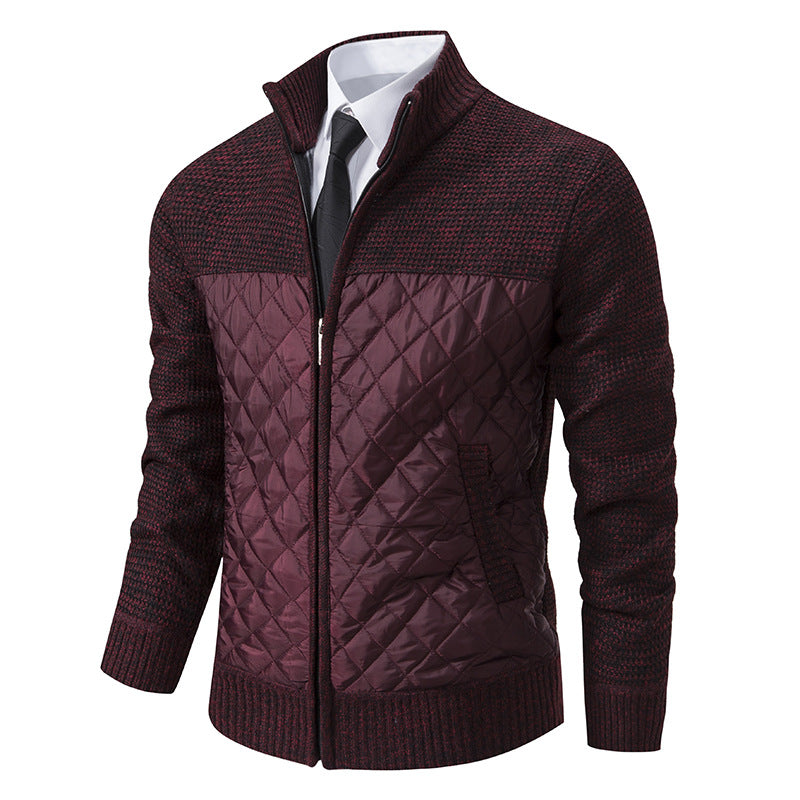 Denton - Elegante und warme Herren-Jacke aus Jacquard-Twill