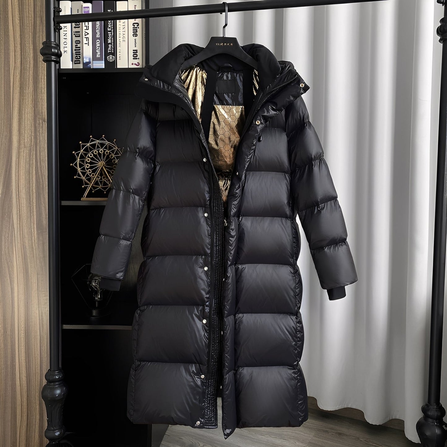 Mildred - Bequeme, lange Winterjacke für Damen