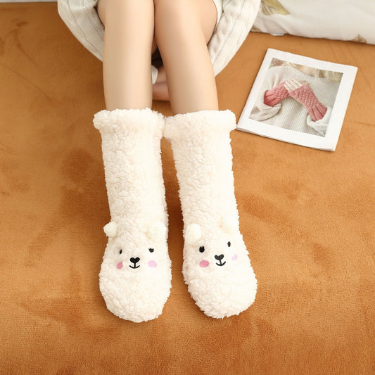 Bethany - Stilvolle Haus- und Samtsocken für Damen