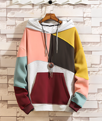 Stephen - Farbenfroher, bequemer Herren-Hoodie