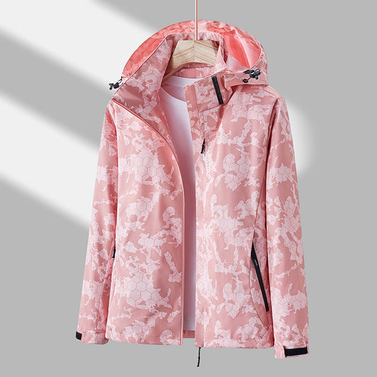 Palmer - Unisex-Windjacke mit Kapuze und Aufdruck