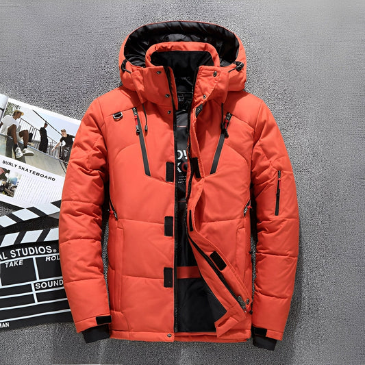 Damian - Moderne Herrenjacke mit Kapuze und vielen Taschen