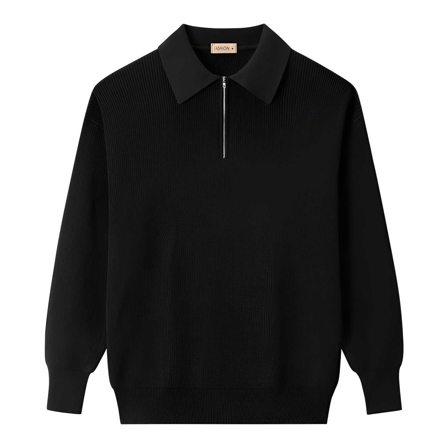 Justin - Moderner Herrenpullover mit halbem Zipper