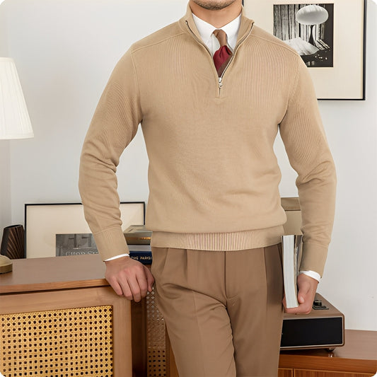 Wystan - Eleganter Wollstrickpullover für Herren