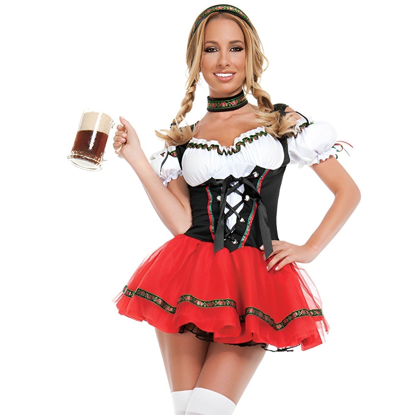 Chantel - Kurzes Dirndl-Kleid für Damen für das Oktoberfest