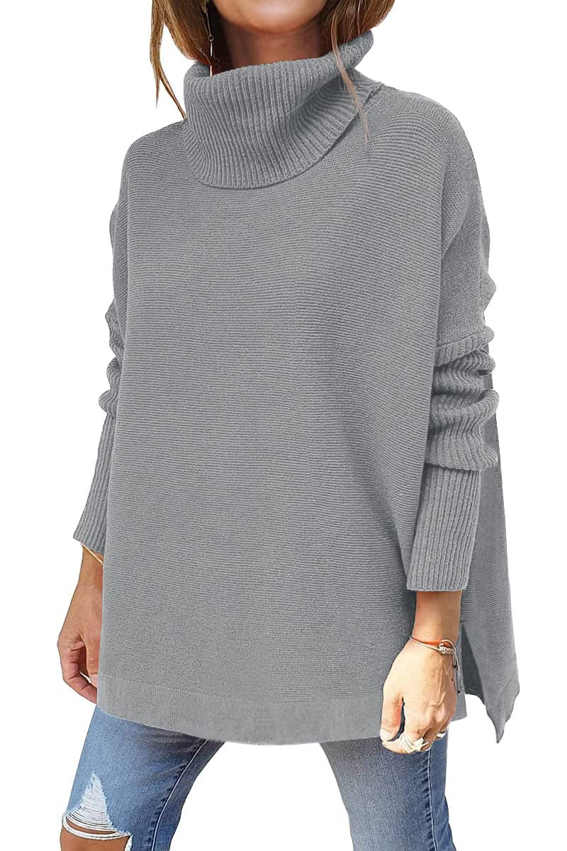 Macey - Damen-Wollpullover mit hohem Kragen für extra Wärme