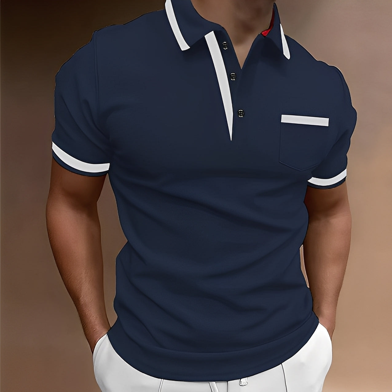 Alijah - Schickes, schmales Herren-Poloshirt