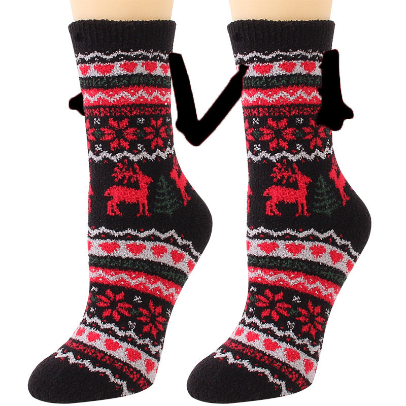 Cailin - Stylische Damen-Weihnachtssocken aus Fleece