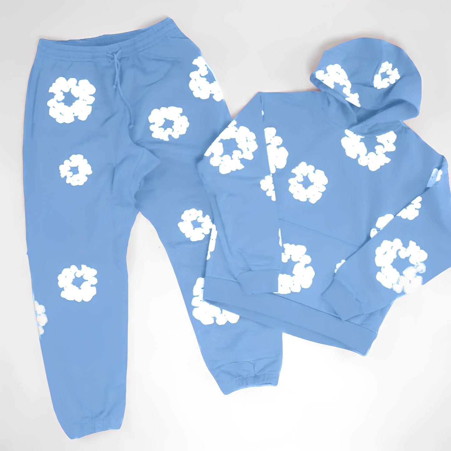 Theresa - Stilvolles, locker geschnittenes Damen-Set mit Blumendesign