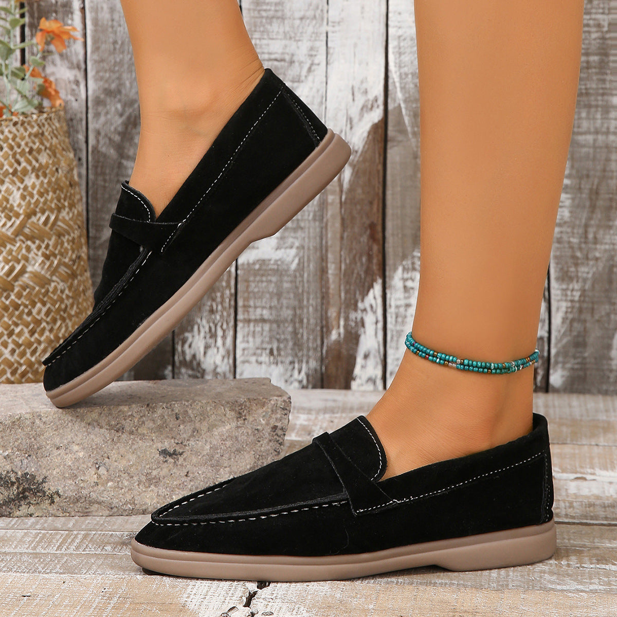 Yasmine - Traditionelle Wildleder-Damenschuhe