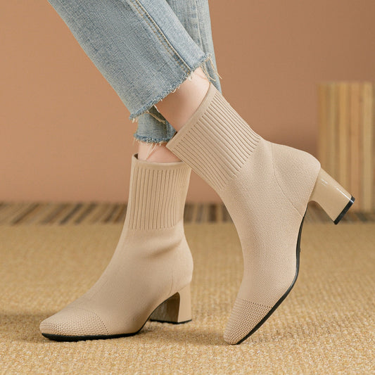Elisha - Bequeme, warme Damenschuhe mit Absatz