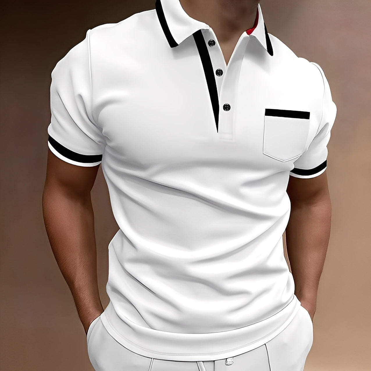 Alijah - Schickes, schmales Herren-Poloshirt