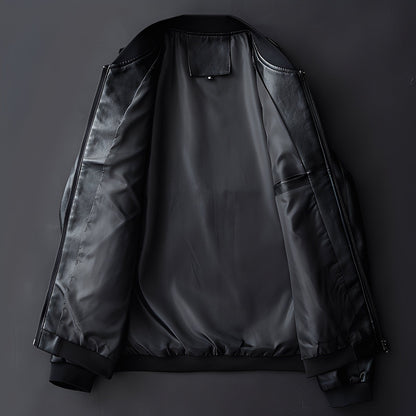 Jeremy - Trendige Lederjacke im Biker-Stil für Herren