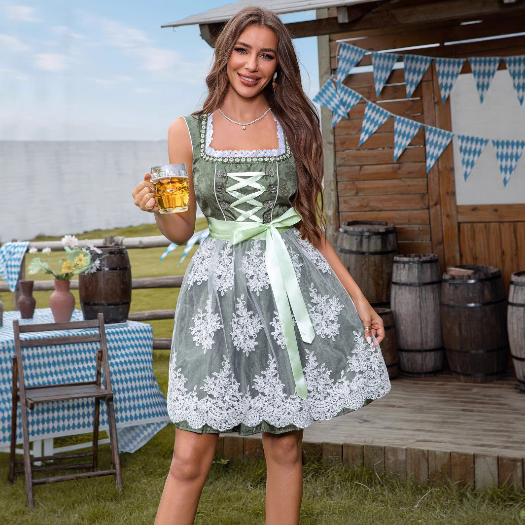Malani - Festliches Oktoberfest-Kleid mit Spitzen für Frauen