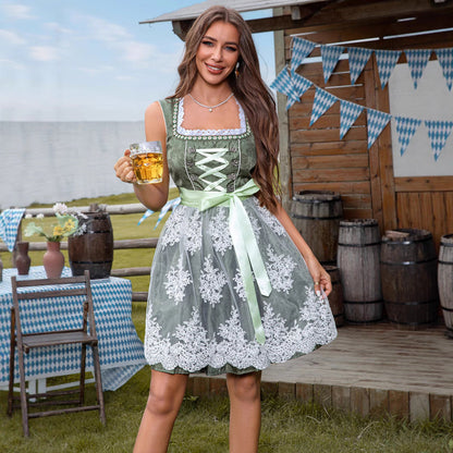Malani - Festliches Oktoberfest-Kleid mit Spitzen für Frauen