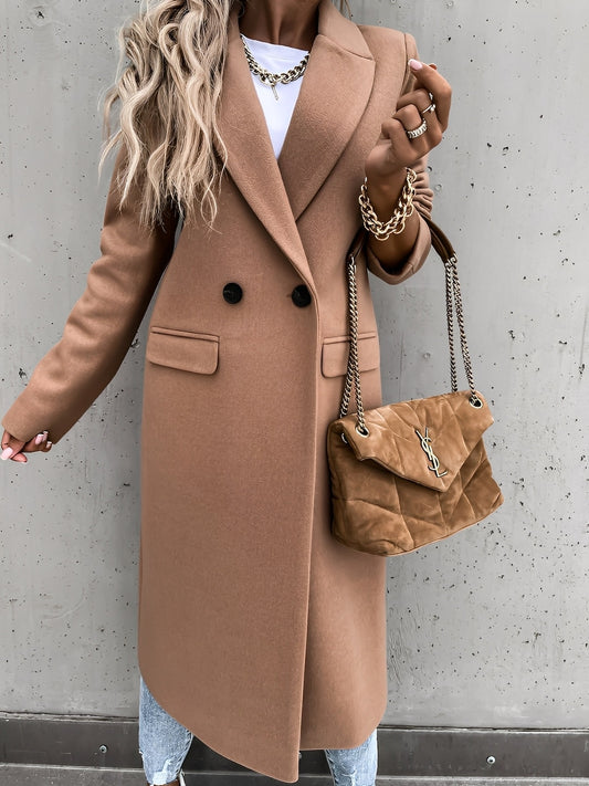 Moriah - Eleganter und warmer Damen-Wollmantel