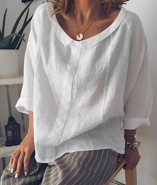 Lillian - Komfortable Damenbluse mit Reverskragen