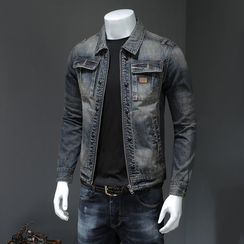Lennon - Klassische, locker geschnittene Herrenjeansjacke