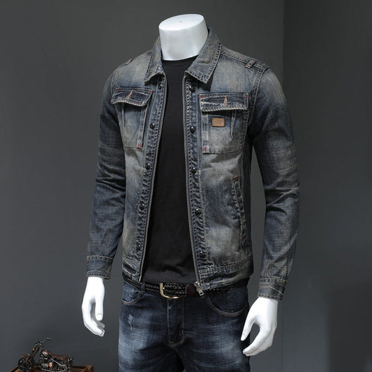 Lennon - Klassische, locker geschnittene Herrenjeansjacke