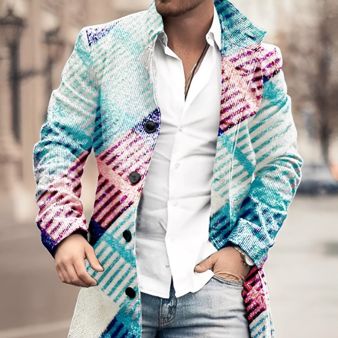 Louison - Eleganter Herrenmantel mit Knöpfen