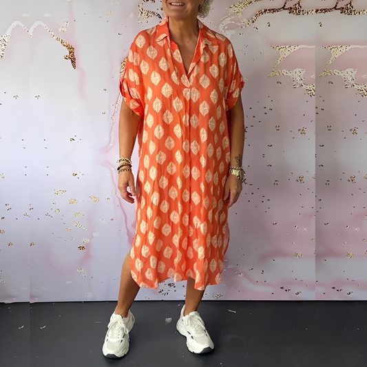 Xandra - Elegantes, locker geschnittenes Tannenkleid für Frauen