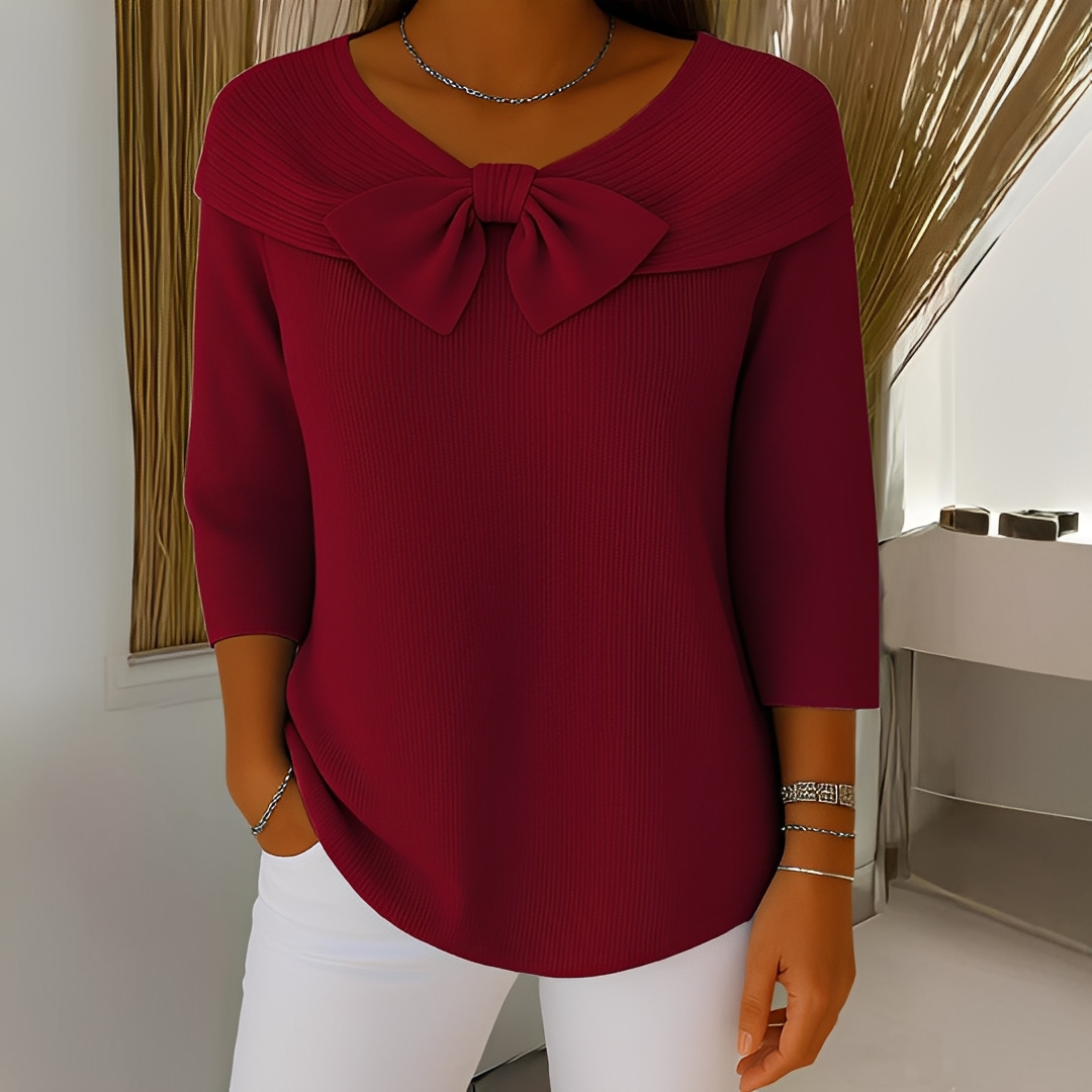 Anina - Eleganter gestrickter Damenpullover