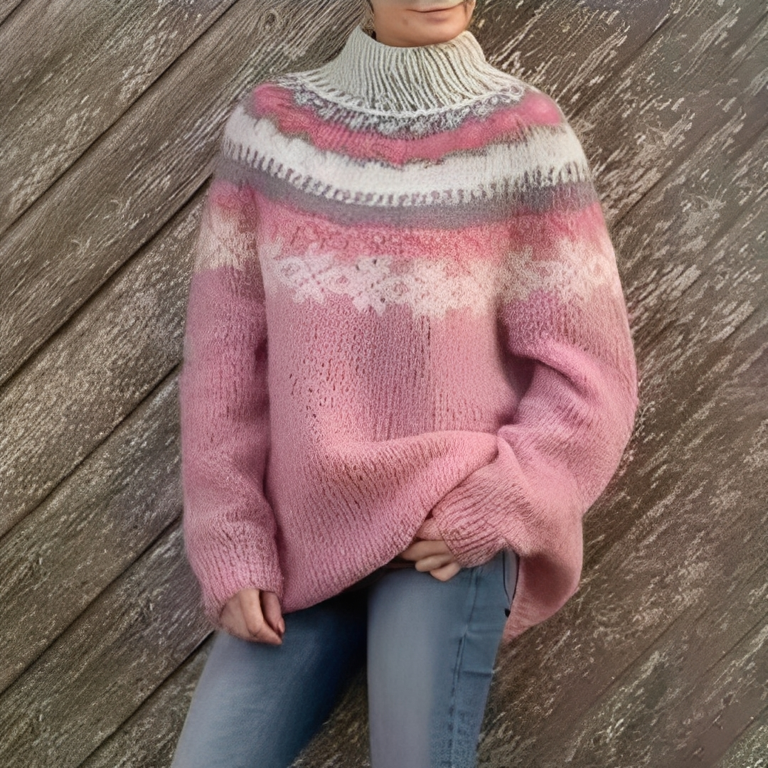 Manuela - Damenpullover im nordischen Winterdesign