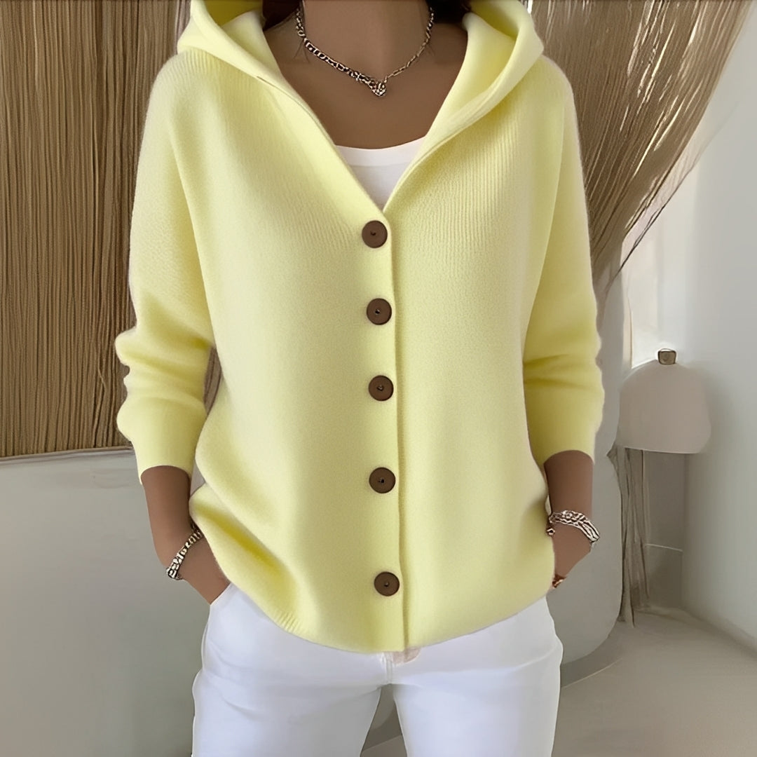 Orianne - Damen-Cardigan mit langen Ärmeln aus Baumwolle
