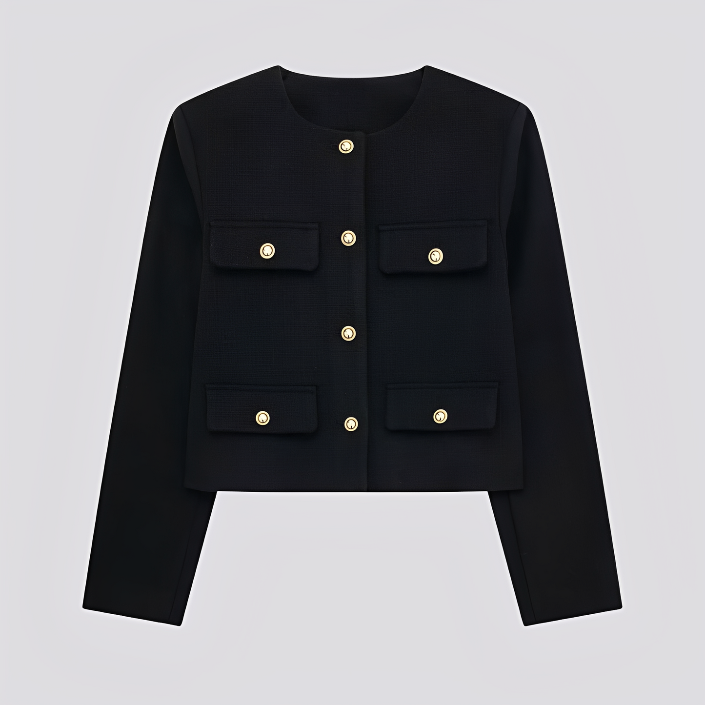 Emelia - Eleganter kurzer Damenmantel mit Knöpfen