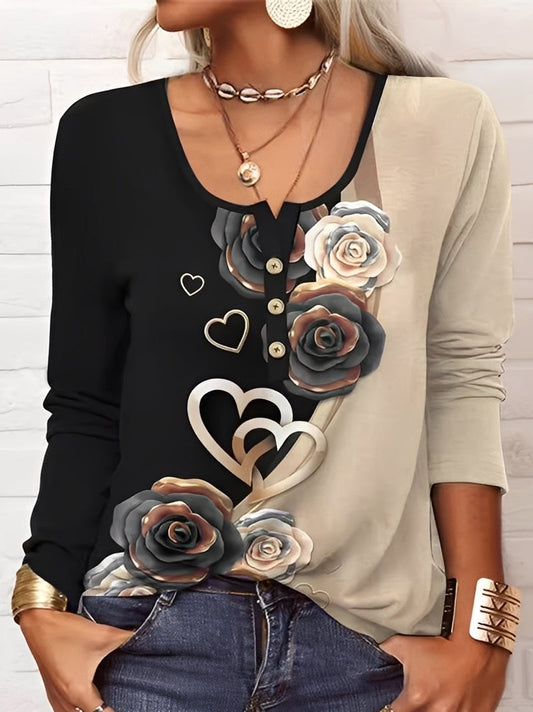 Jennelle - Schickes Damenoberteil mit Knöpfen