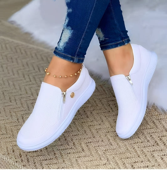 Renita - Bequeme Damenschuhe mit Reißverschluss