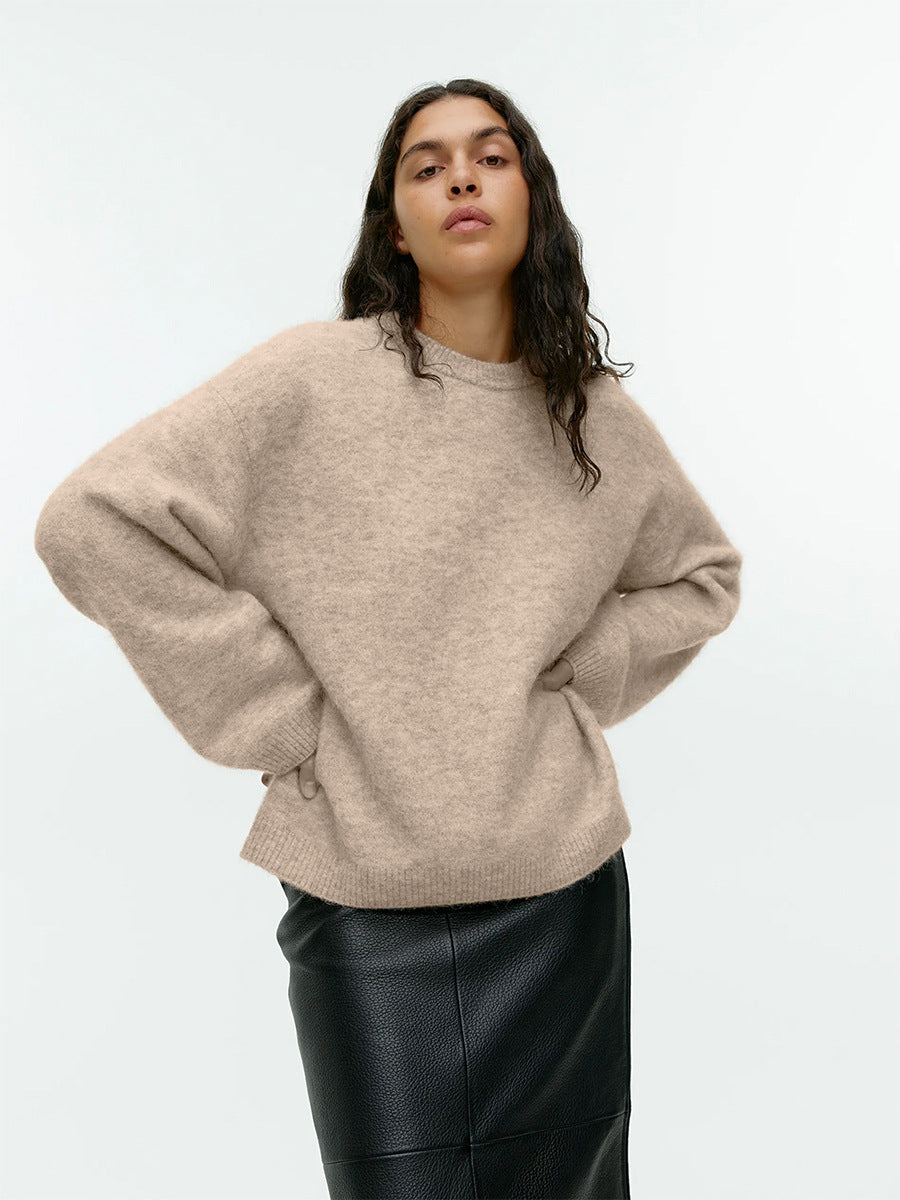 Caelie - Bequemer, dicker Damen-Kaschmirpullover