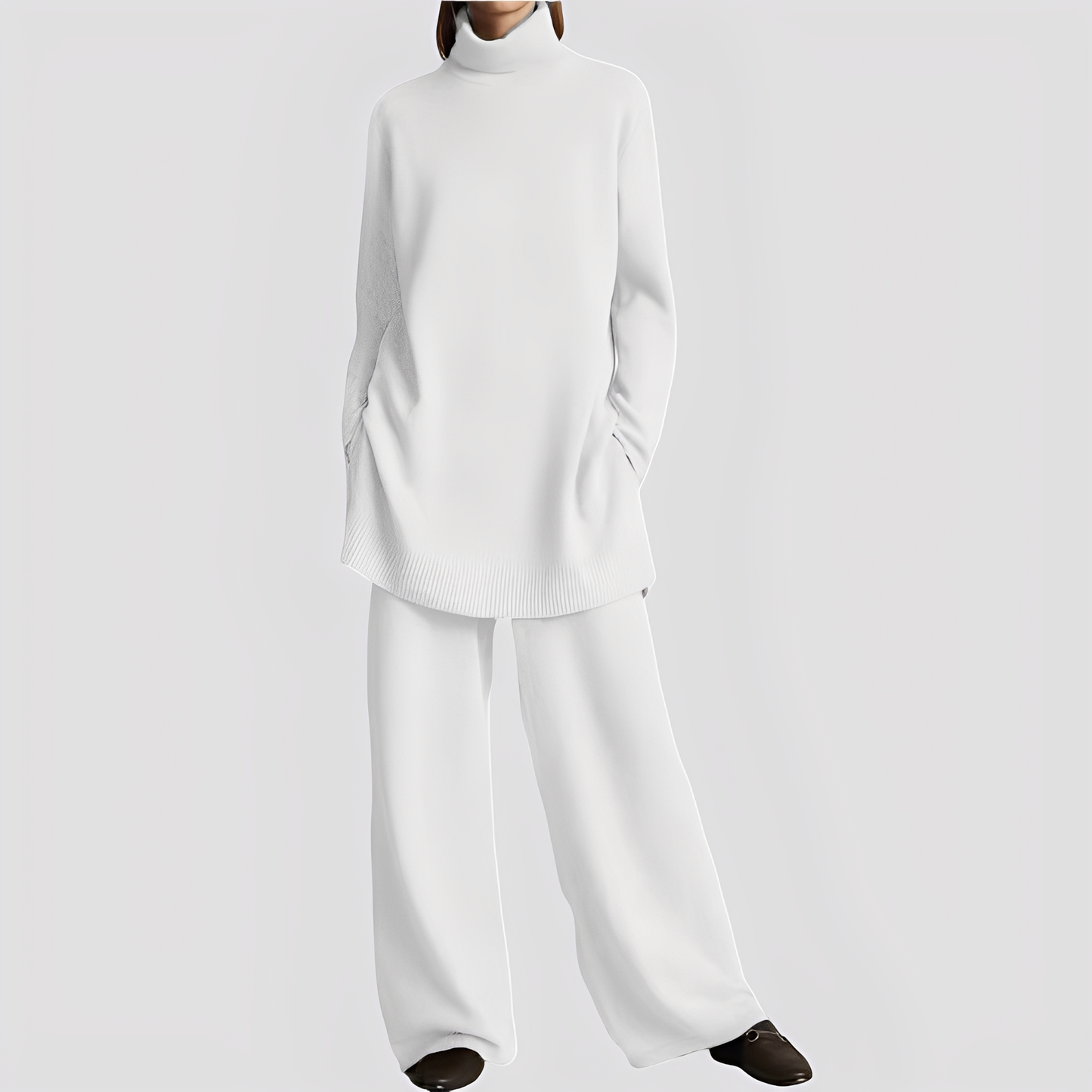 Jessica - Stilvolles Lounge-Set mit Rollkragen für Damen