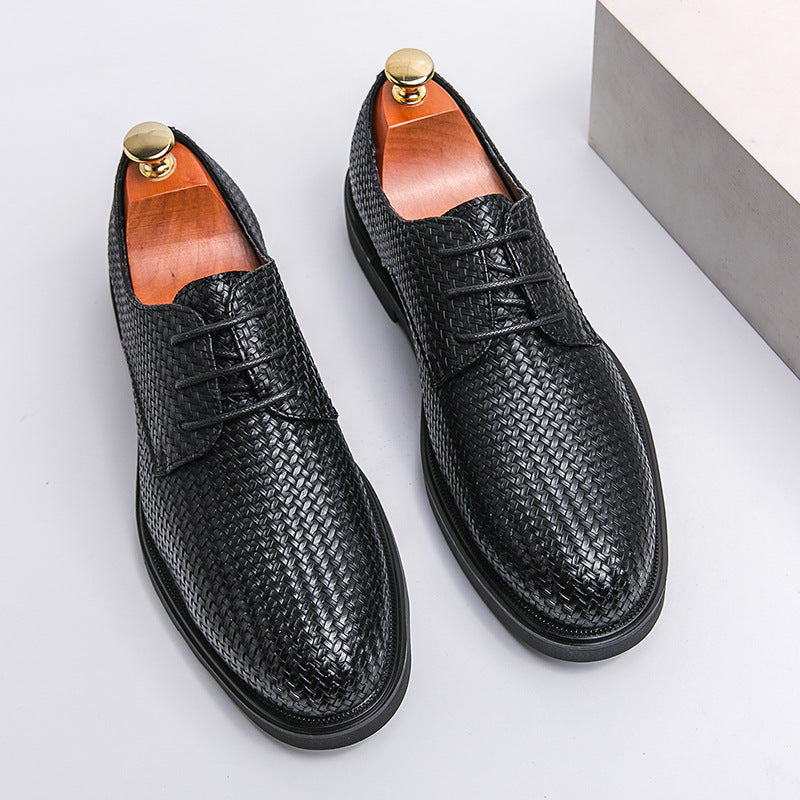 Tristan - Elegante 3D-gewebte Leder-Oxfordschuhe für Herren
