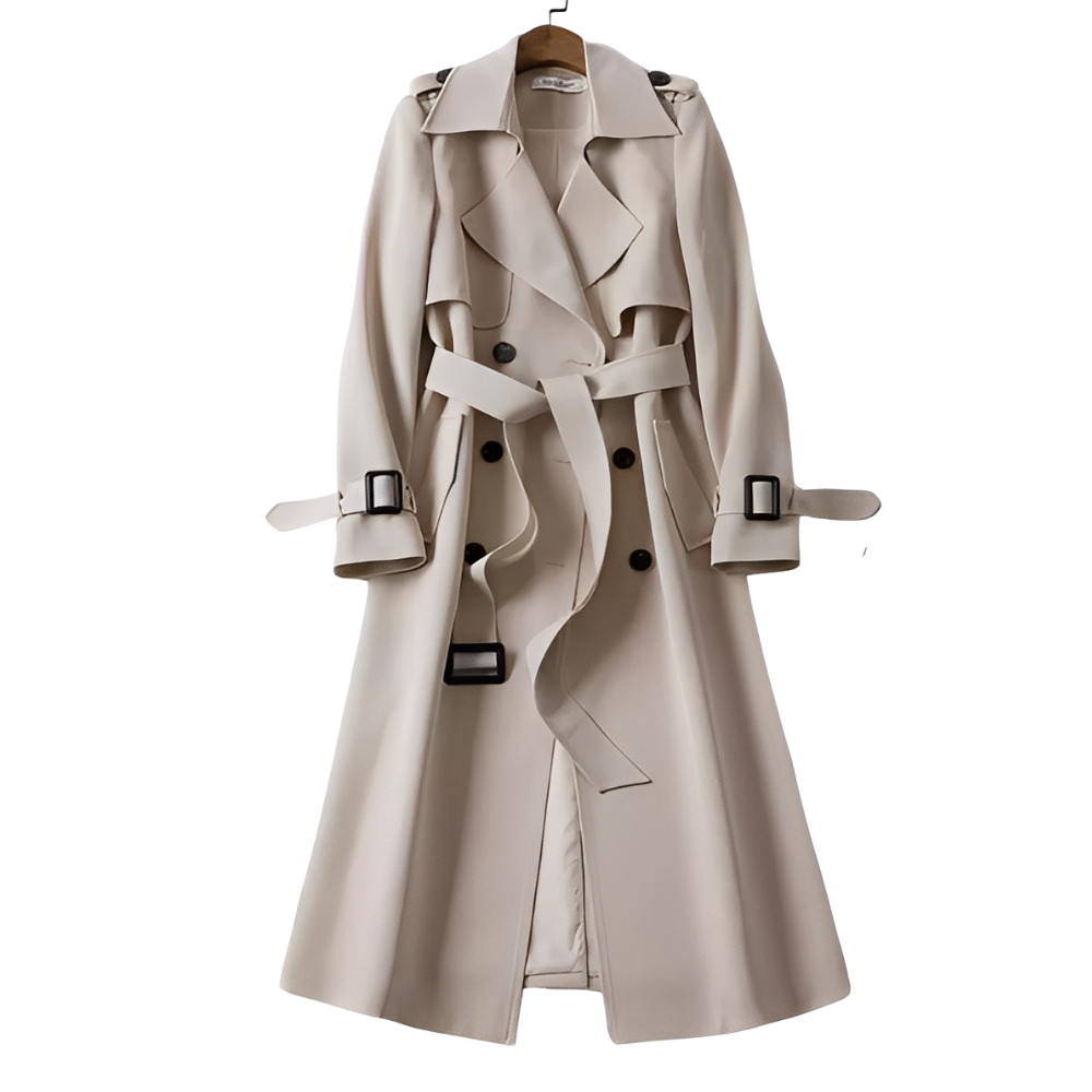 Patricia - Eleganter Damen-Trenchcoat mit Knöpfen