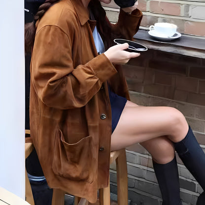 Armelle - Kuschelige Damenjacke mit großen Taschen