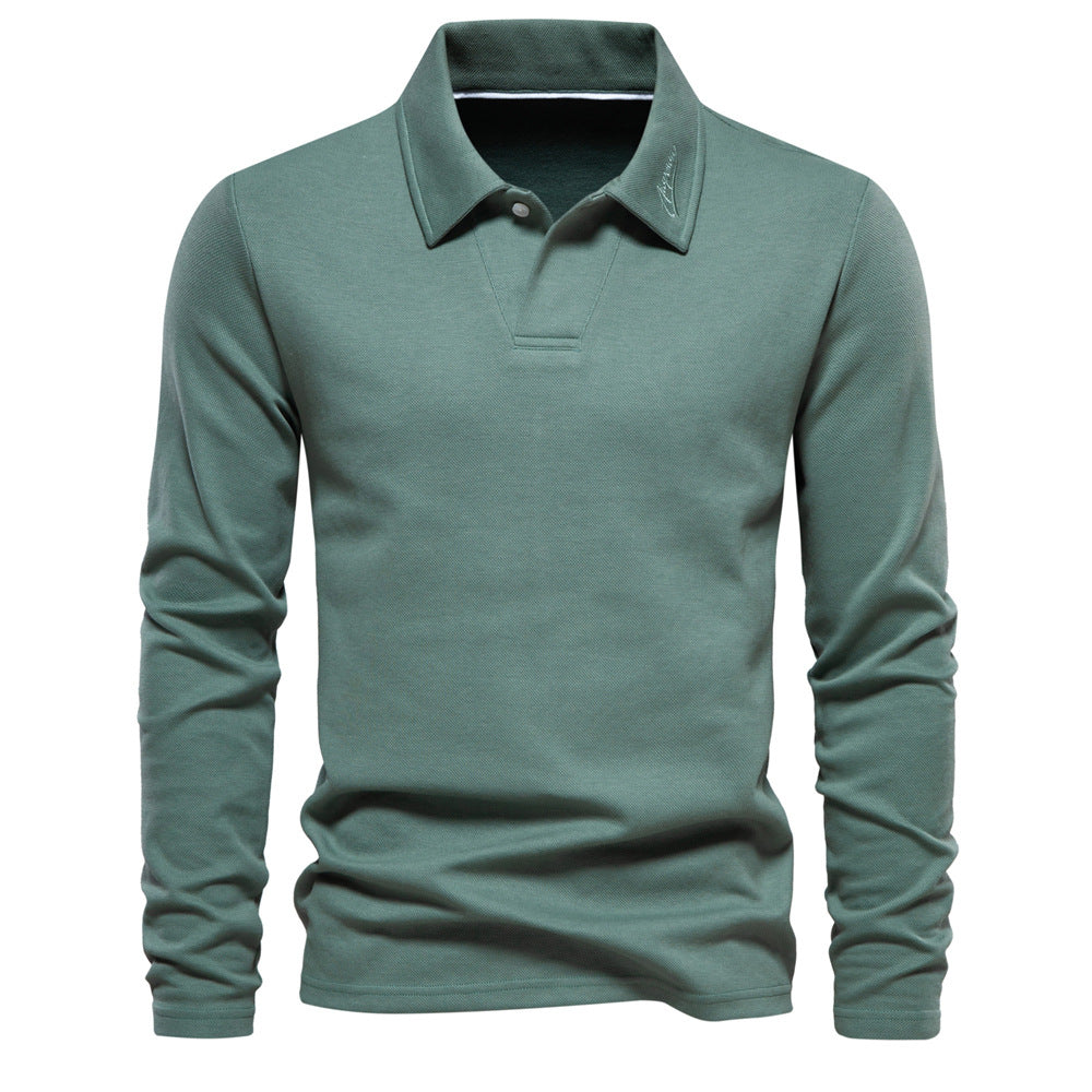 Elvin - Herren Langarm-Poloshirt: Klassisch und bequem