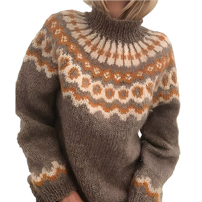 Fiona - Damen-Strickrollkragenpullover