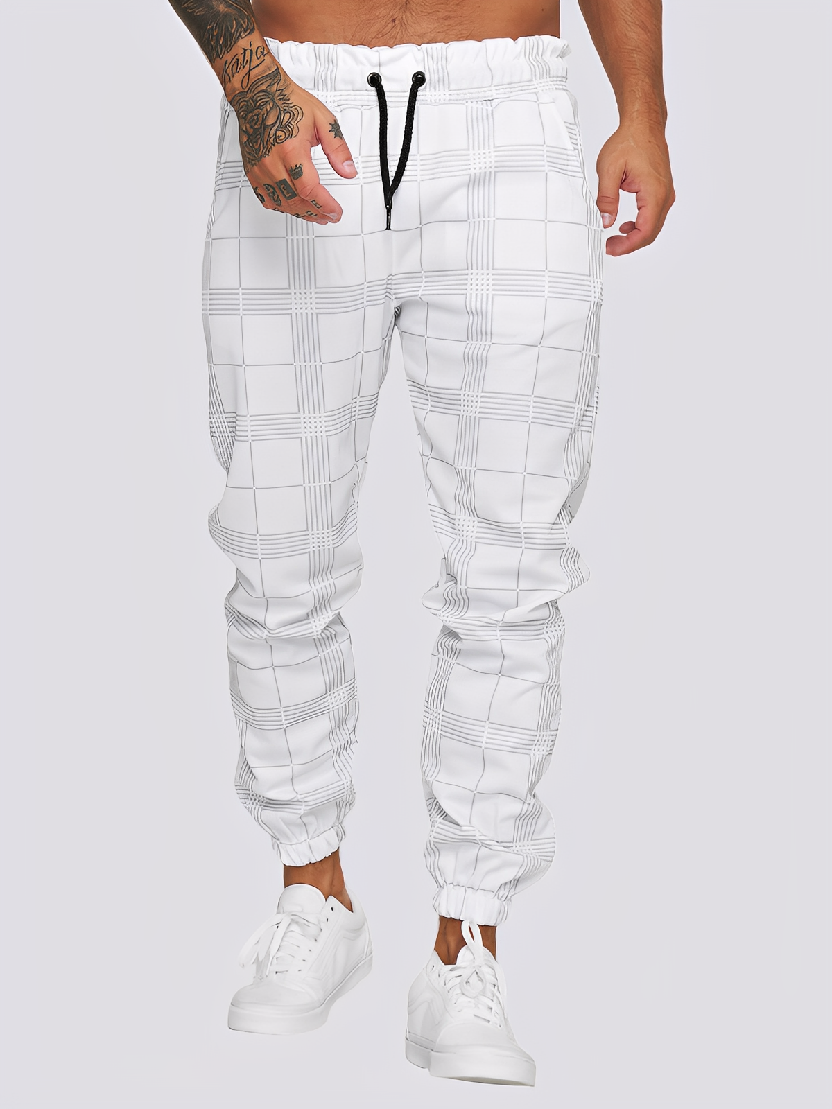 Jaeden - Trendige karierte Herren-Hose