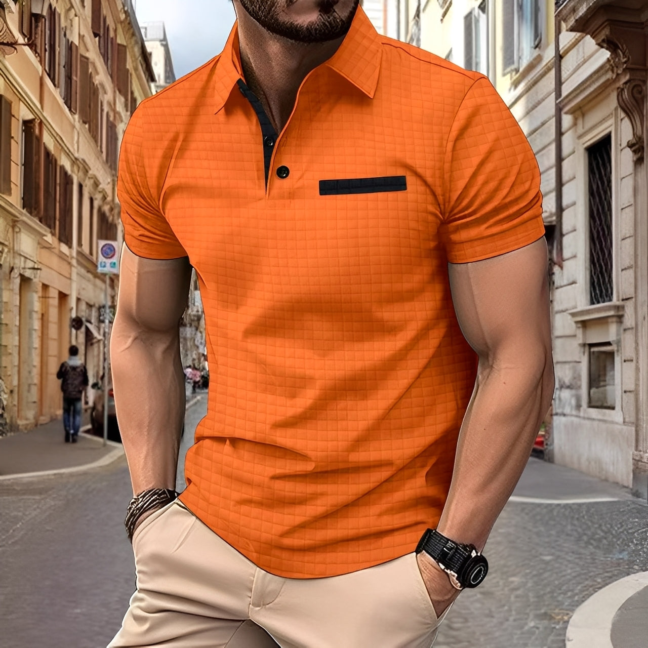 Benson - Schmal geschnittenes Herren-Poloshirt