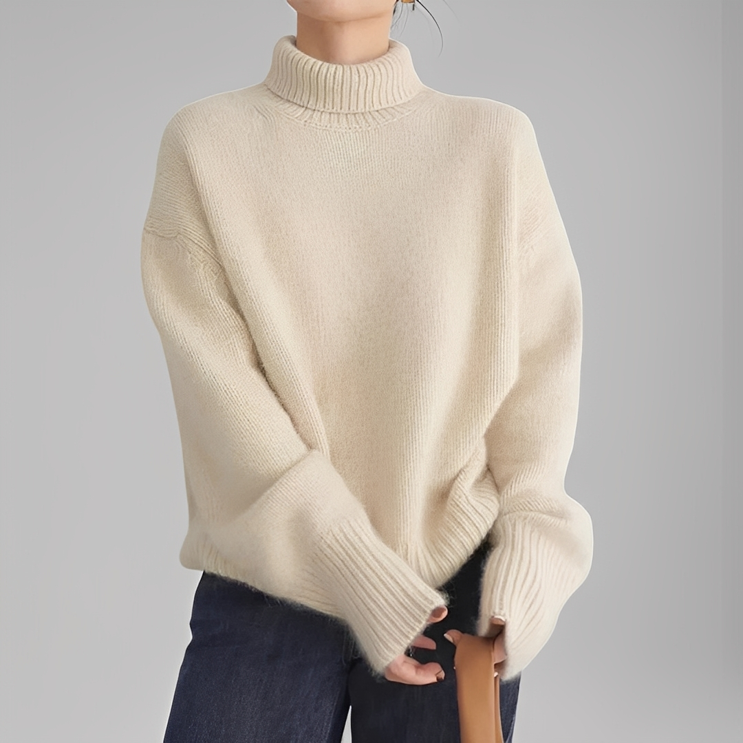 Anaïse - Damen-Kaschmirrollkragenpullover