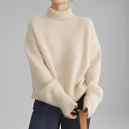 Anaïse - Damen-Kaschmirrollkragenpullover