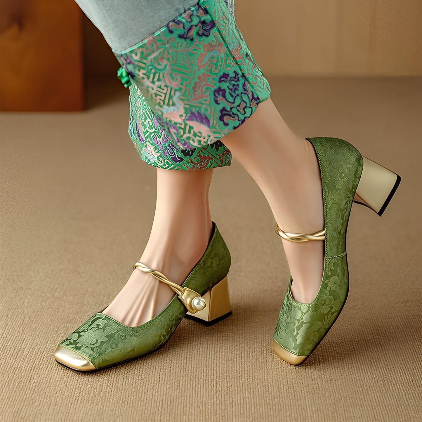 Evelyn - Stilvolle Seidensandalen mit Damenschuhabsatz