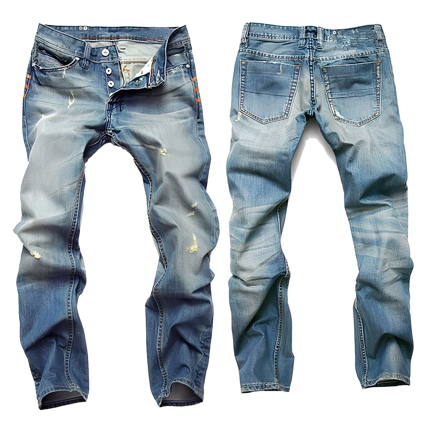 Kaleb - Klassische Jeans mit Rissen für Herren