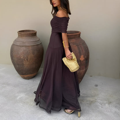 Eunice - Elegantes Damen-Maxikleid aus Mesh