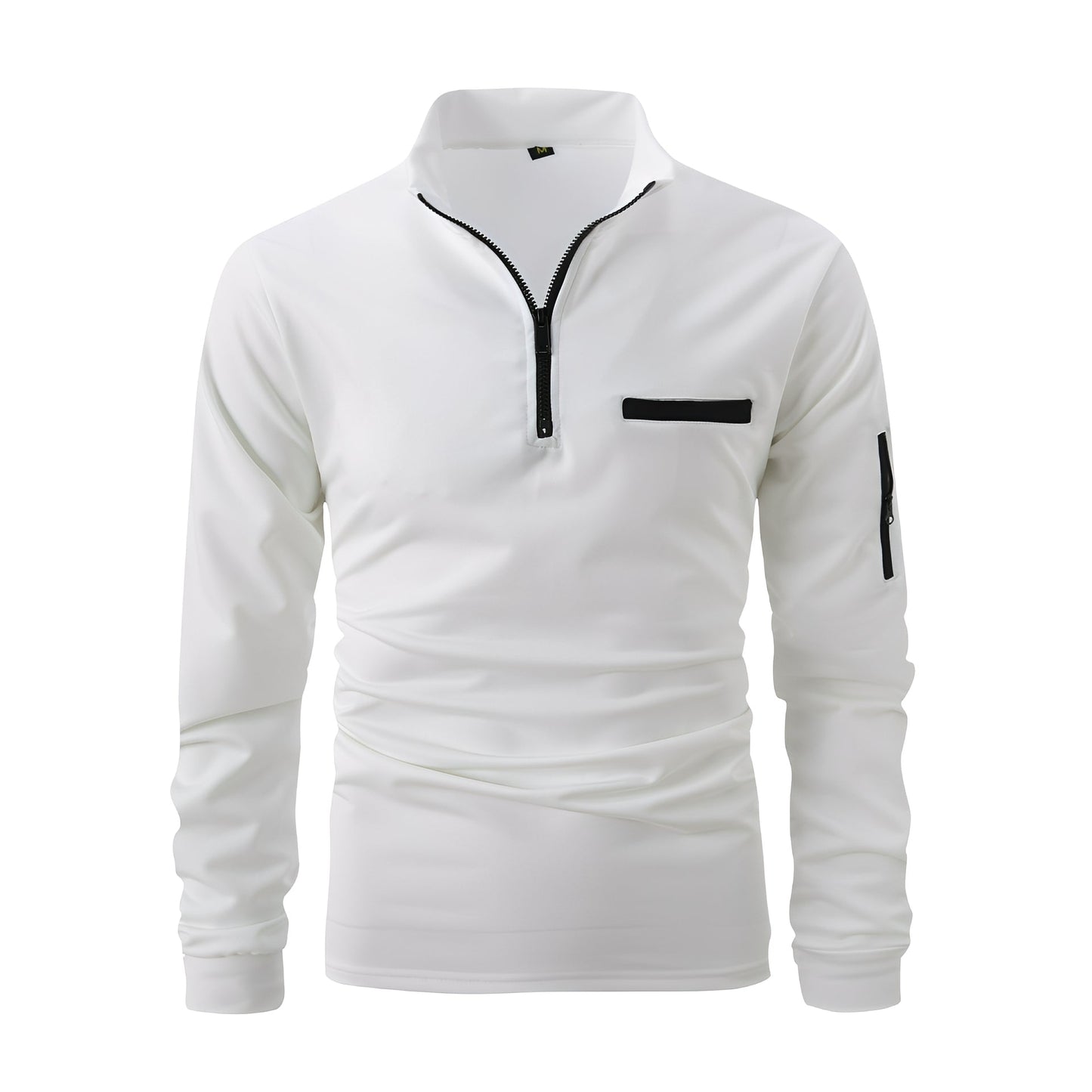 Lucian - Herren-Shirt mit Reißverschluss und Tasche für den täglichen Gebrauch