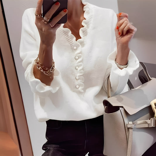 Isabella - Stylish Women's Sweater with Buttons